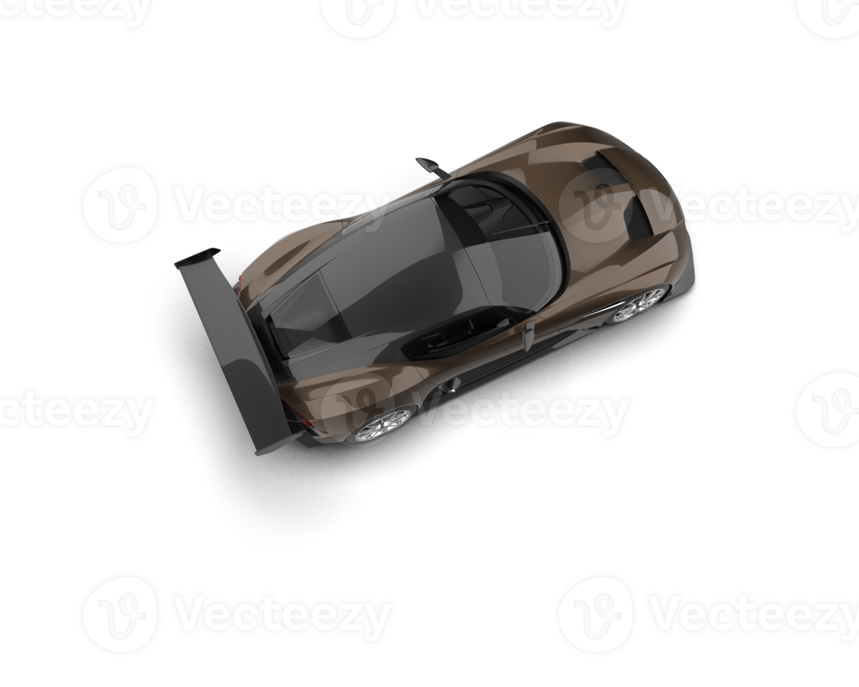 Realistic sport car isolated on background. 3d rendering - illustration png