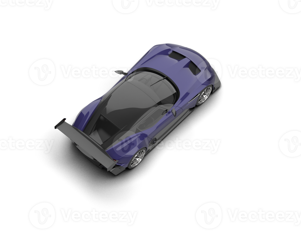 Realistic sport car isolated on background. 3d rendering - illustration png