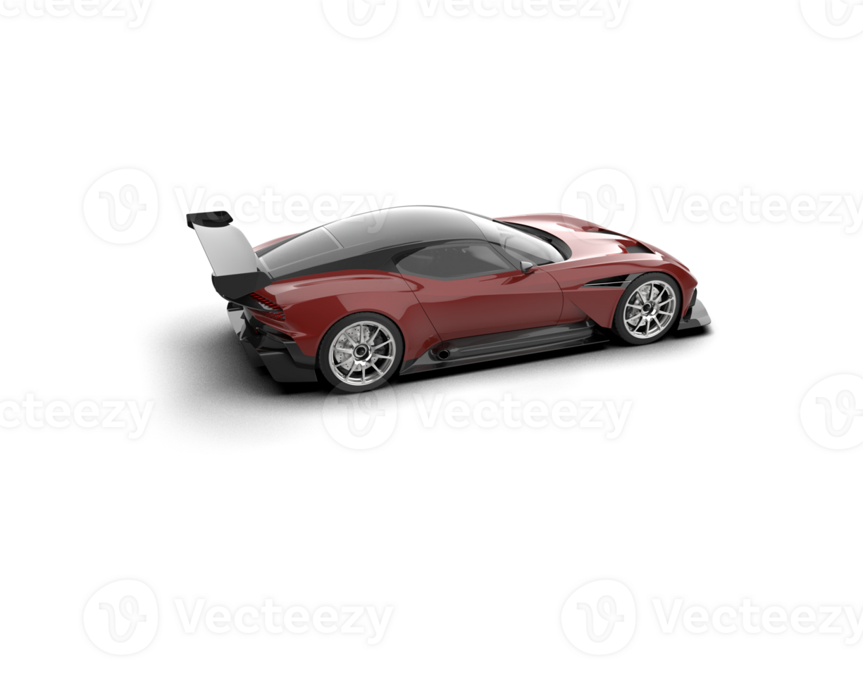 Realistic sport car isolated on background. 3d rendering - illustration png