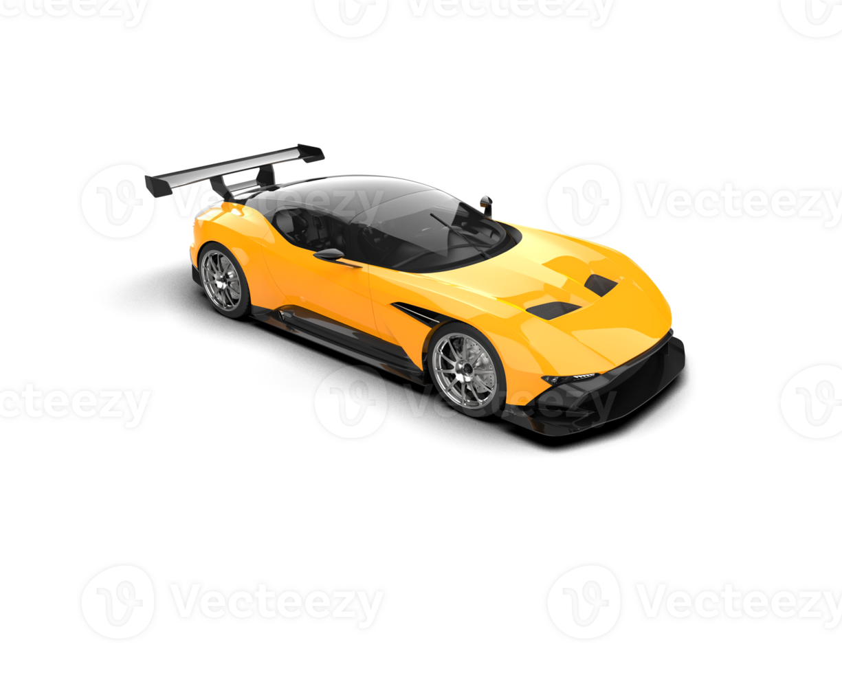 Realistic sport car isolated on background. 3d rendering - illustration png