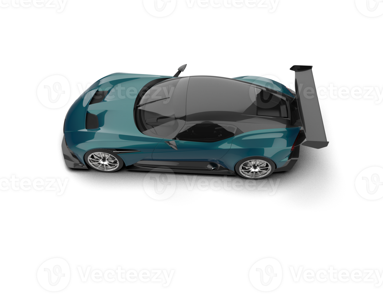Realistic sport car isolated on background. 3d rendering - illustration png