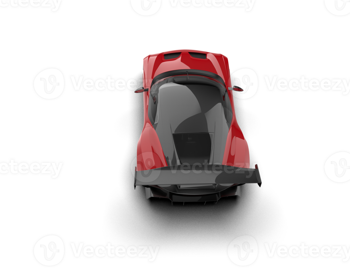 Realistic sport car isolated on background. 3d rendering - illustration png