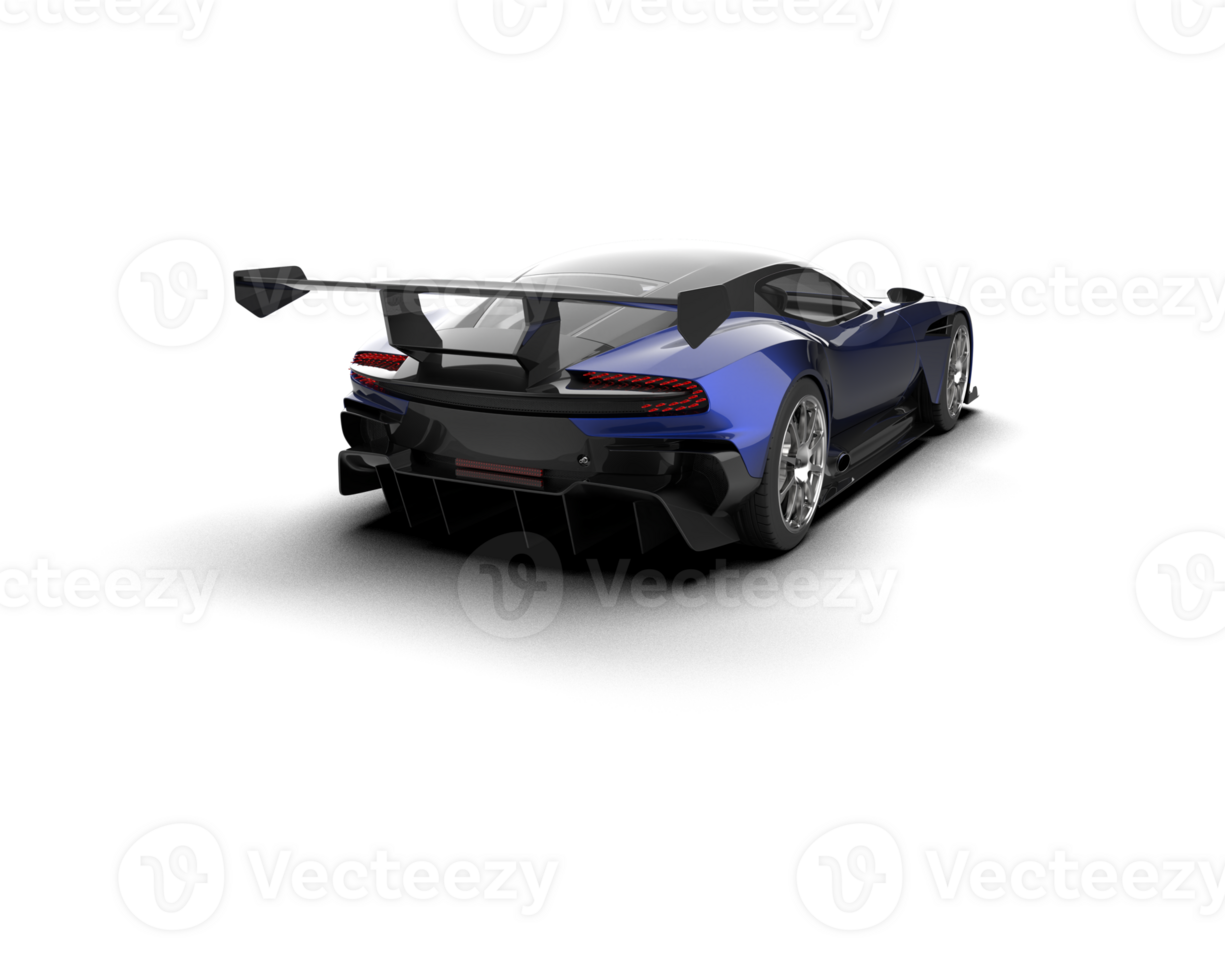 Realistic sport car isolated on background. 3d rendering - illustration png