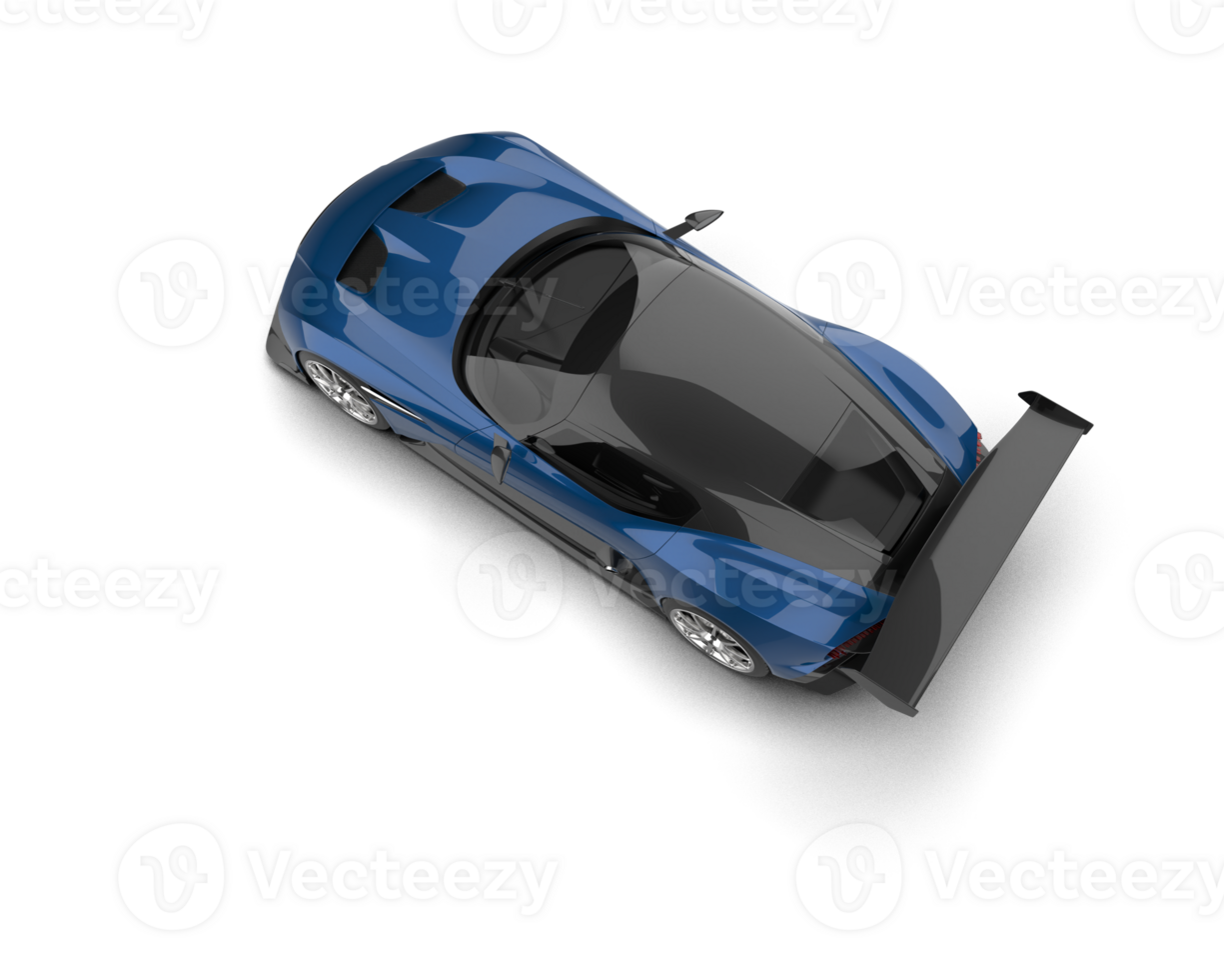 Realistic sport car isolated on background. 3d rendering - illustration png