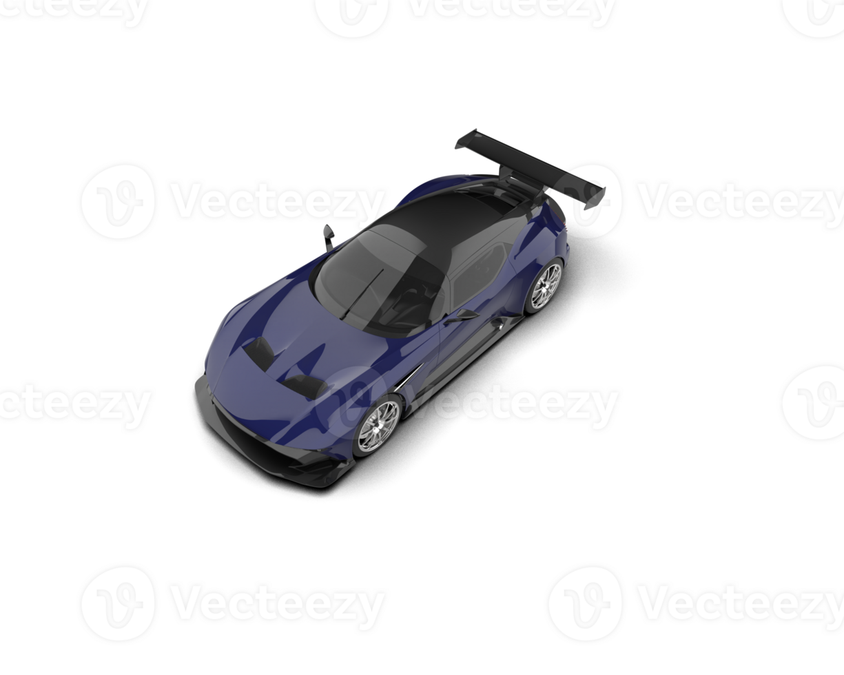 Realistic sport car isolated on background. 3d rendering - illustration png