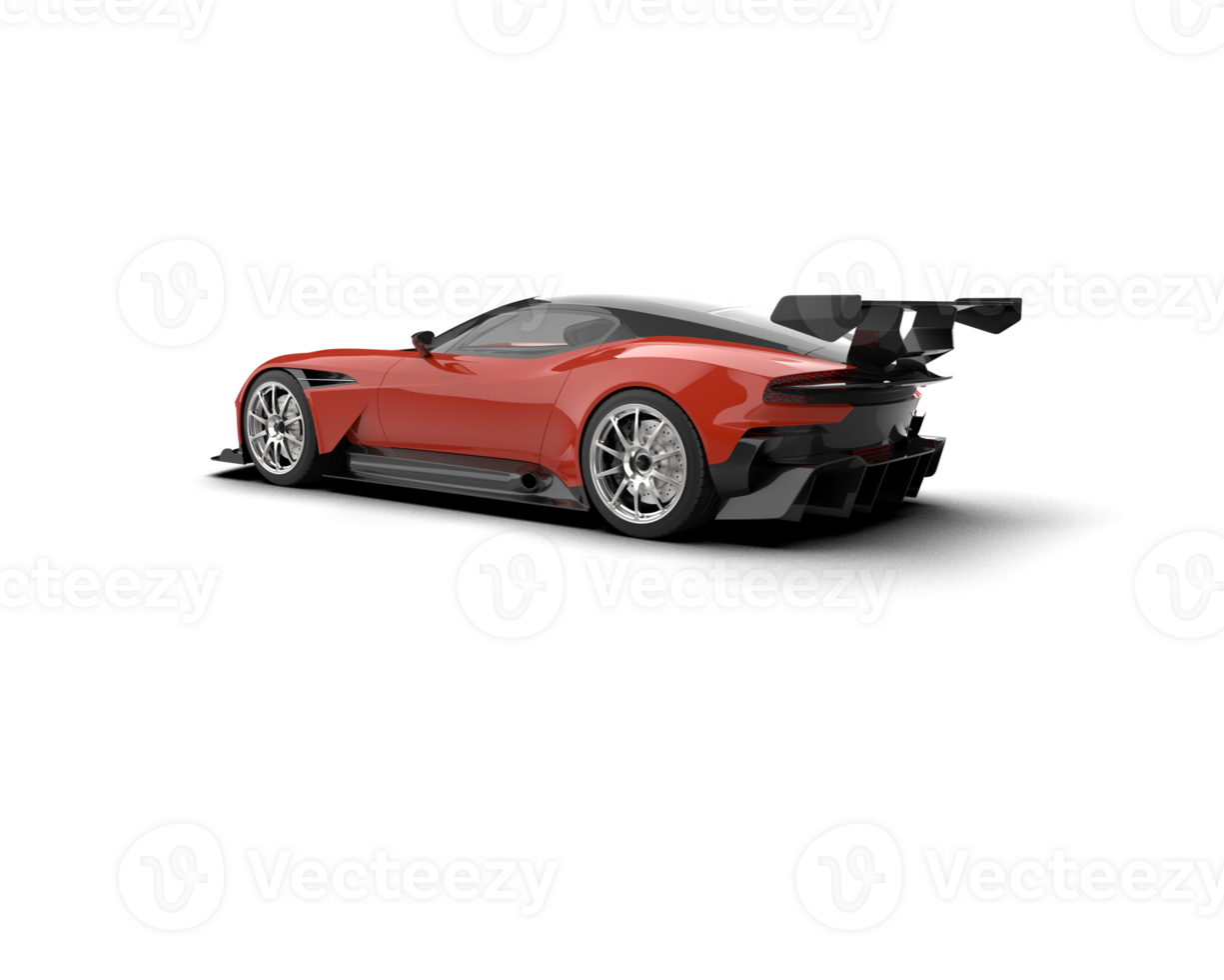 Realistic sport car isolated on background. 3d rendering - illustration png