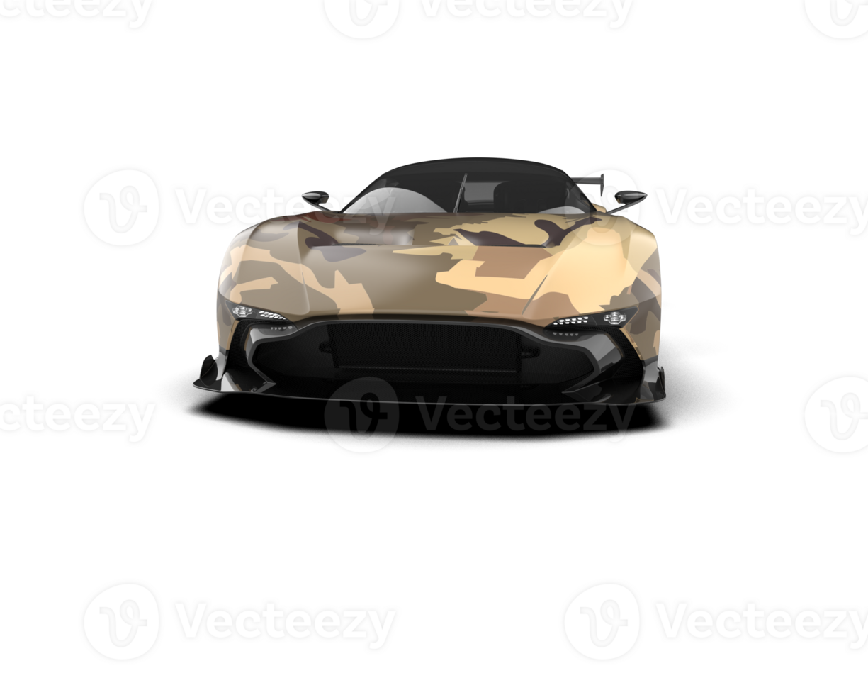 Realistic sport car isolated on background. 3d rendering - illustration png