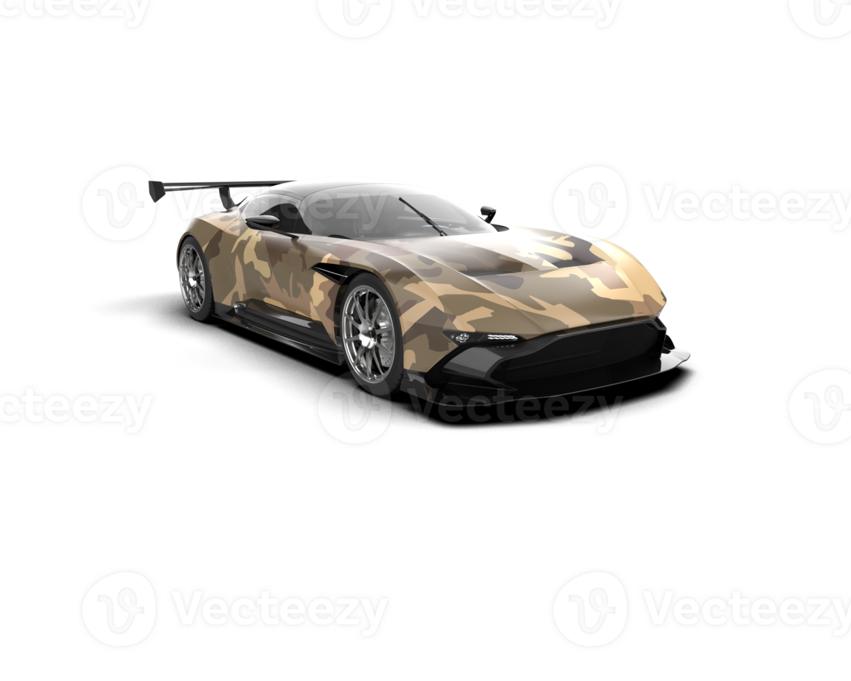 Realistic sport car isolated on background. 3d rendering - illustration png