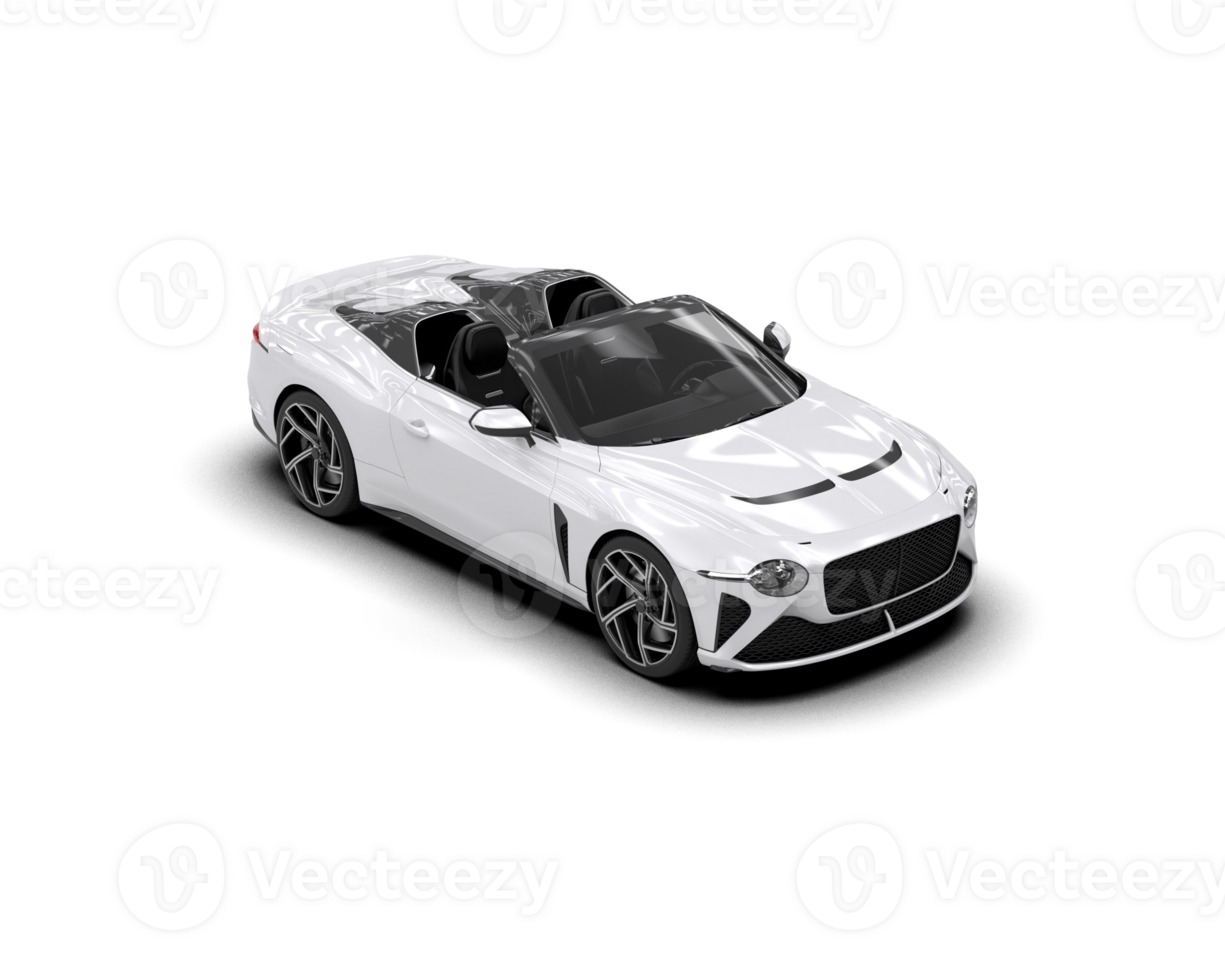 Realistic sport car isolated on background. 3d rendering - illustration png