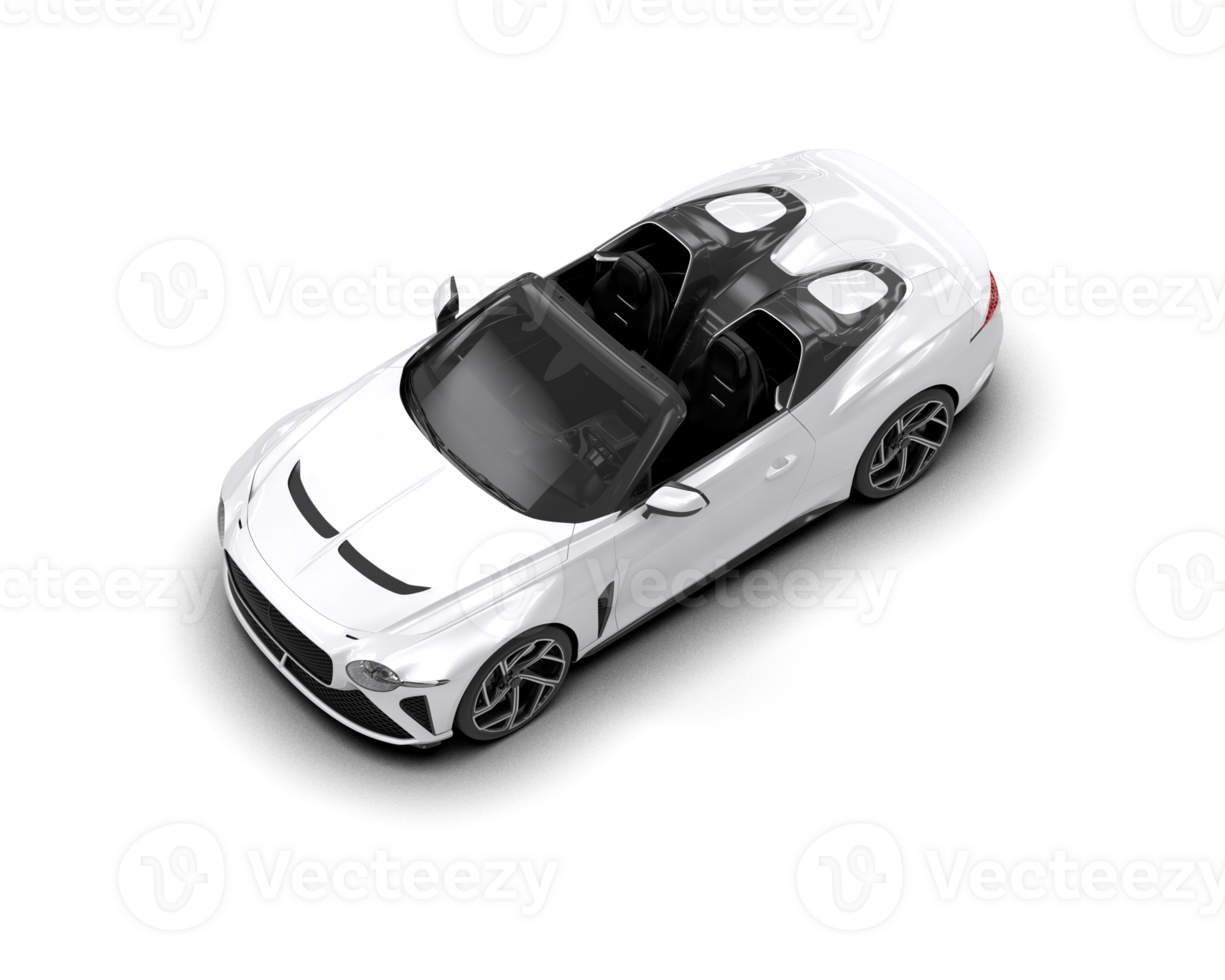 Realistic sport car isolated on background. 3d rendering - illustration png