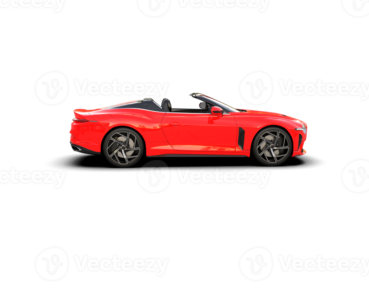 Realistic sport car isolated on background. 3d rendering - illustration png