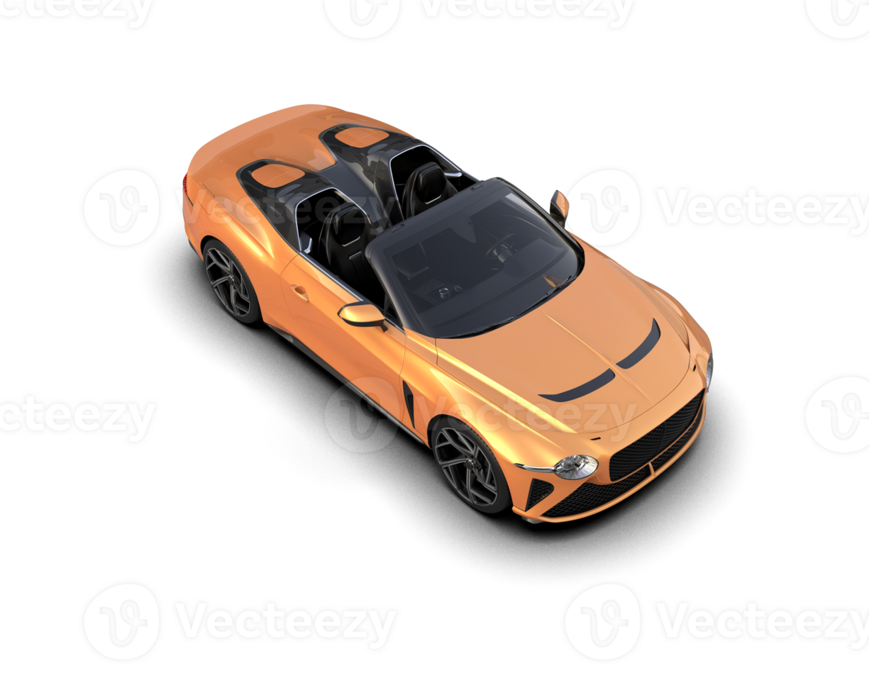 Realistic sport car isolated on background. 3d rendering - illustration png