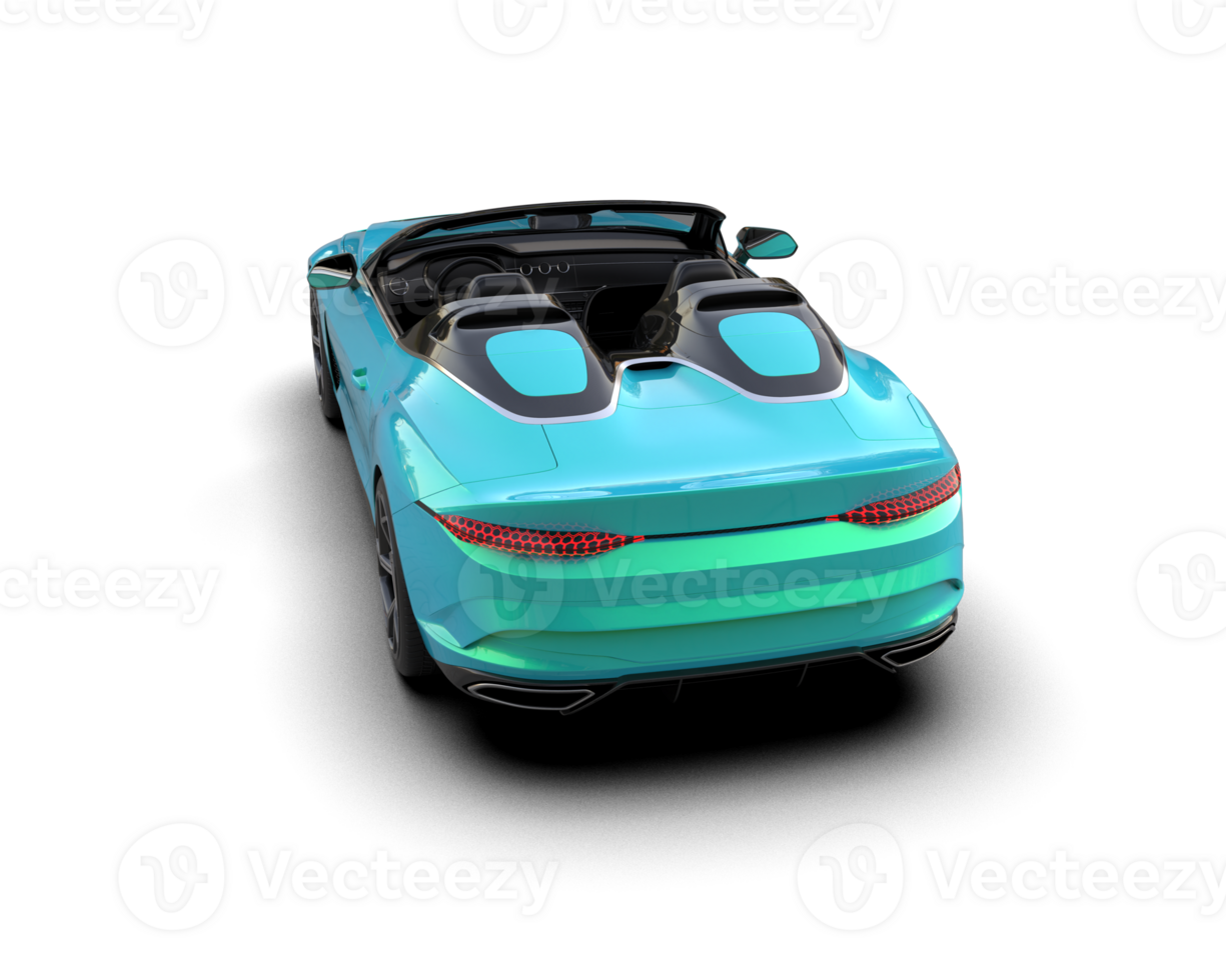 Realistic sport car isolated on background. 3d rendering - illustration png