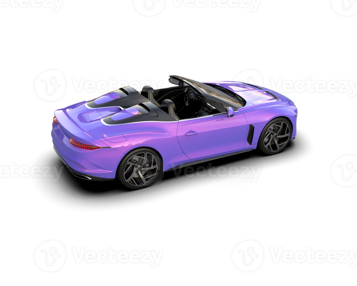 Realistic sport car isolated on background. 3d rendering - illustration png