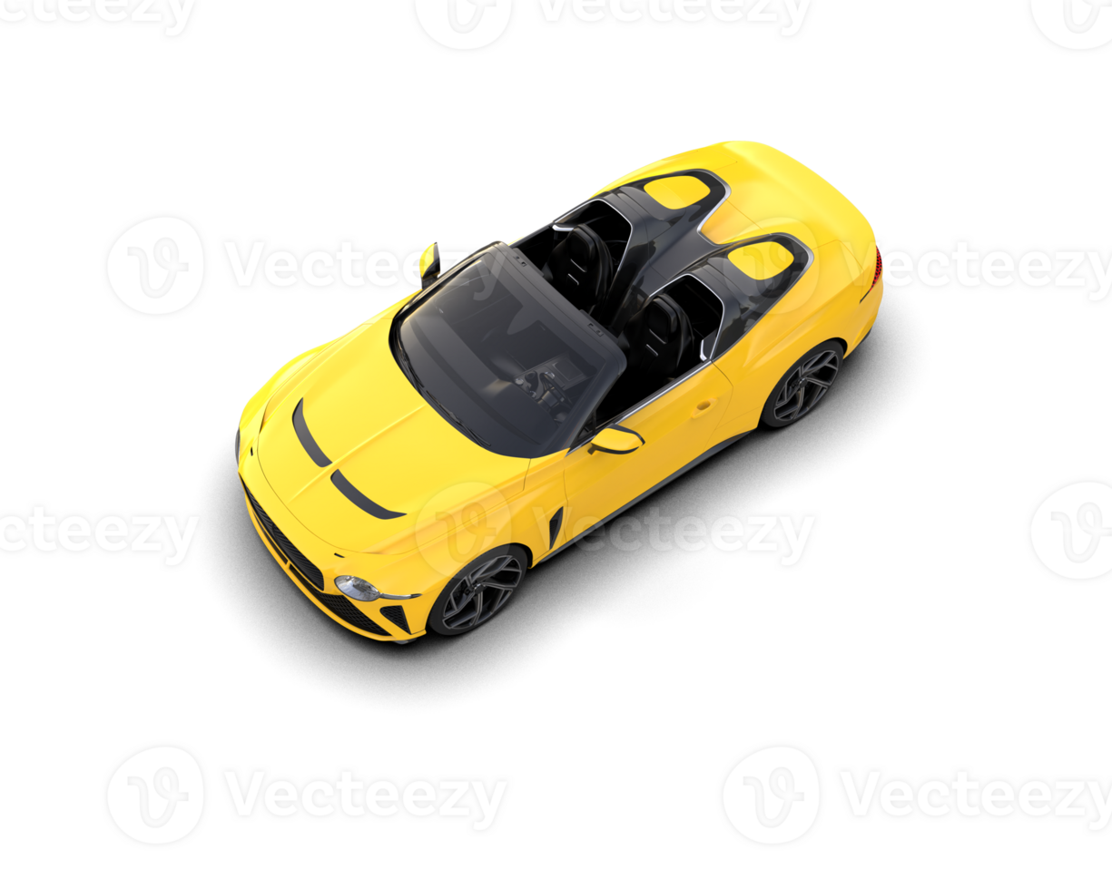 Realistic sport car isolated on background. 3d rendering - illustration png