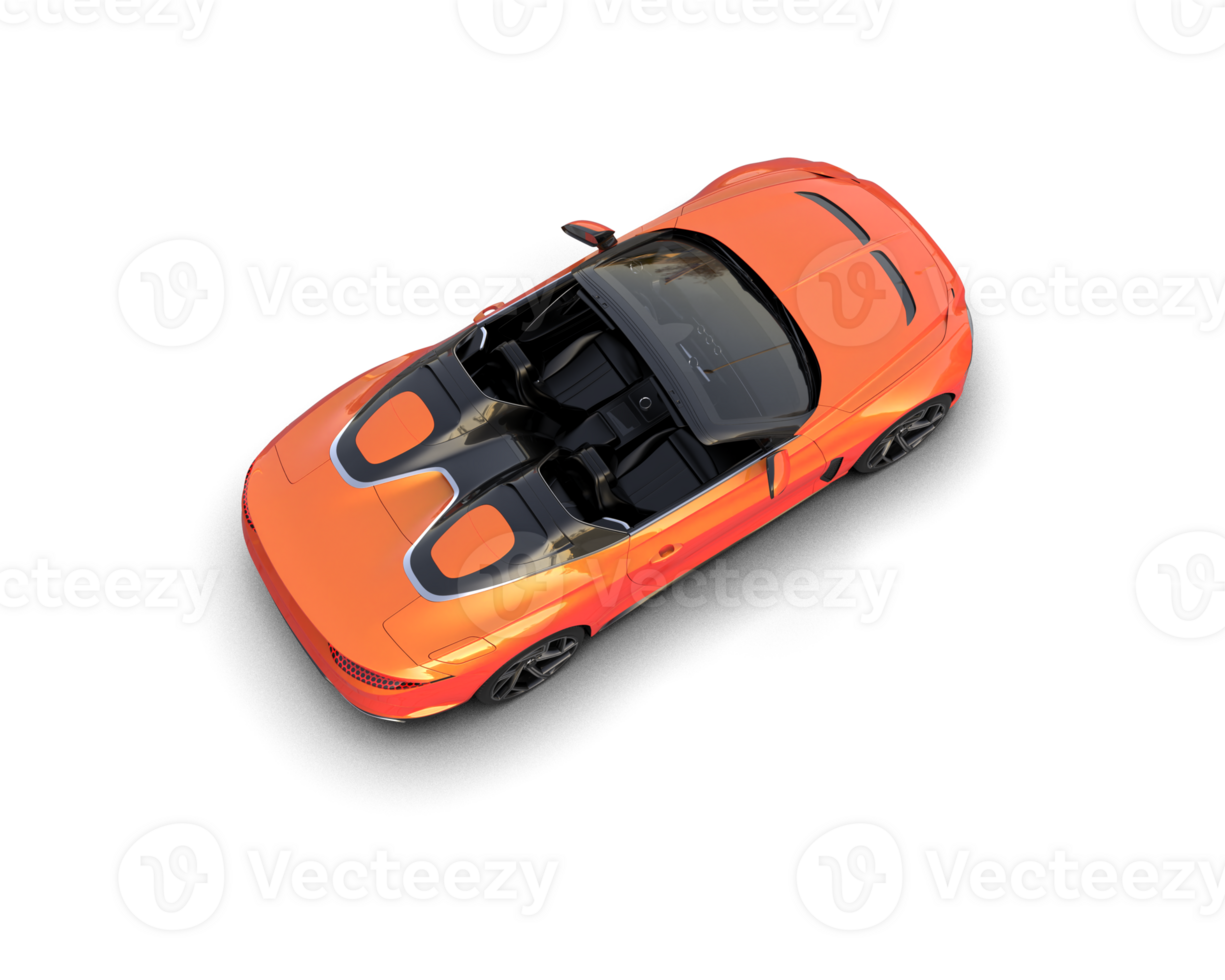 Realistic sport car isolated on background. 3d rendering - illustration png