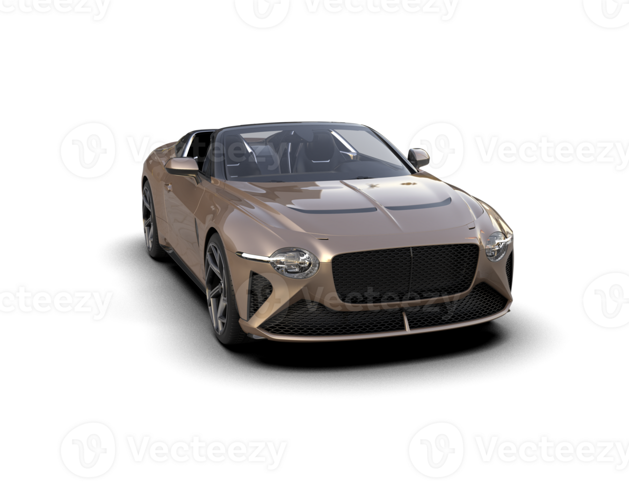 Realistic sport car isolated on background. 3d rendering - illustration png