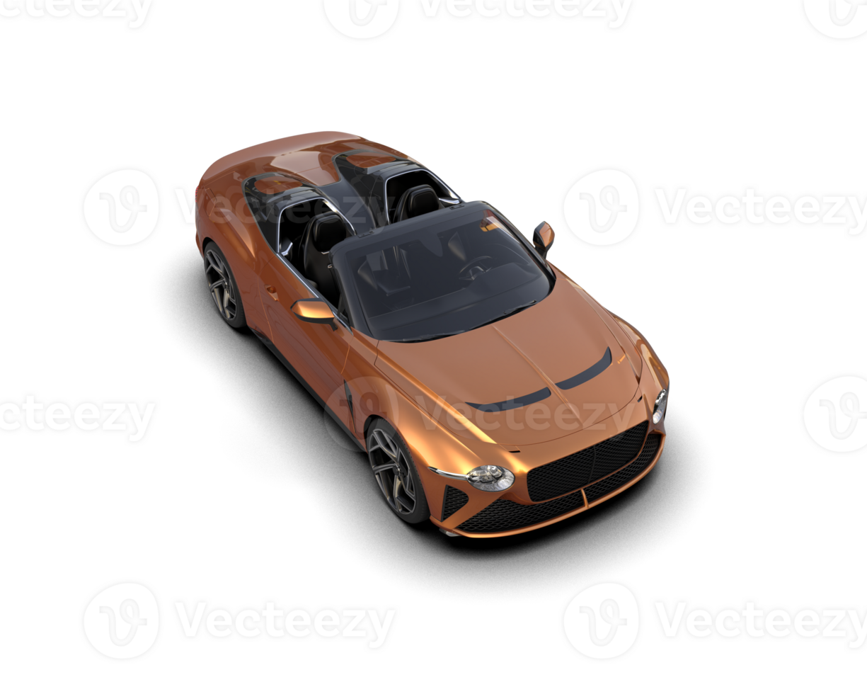 Realistic sport car isolated on background. 3d rendering - illustration png
