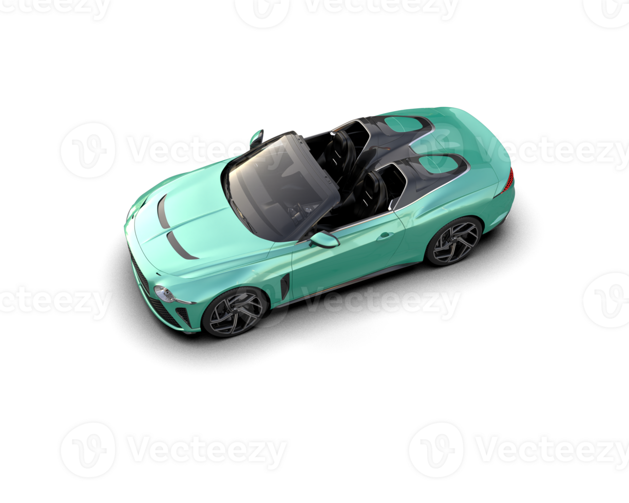 Realistic sport car isolated on background. 3d rendering - illustration png