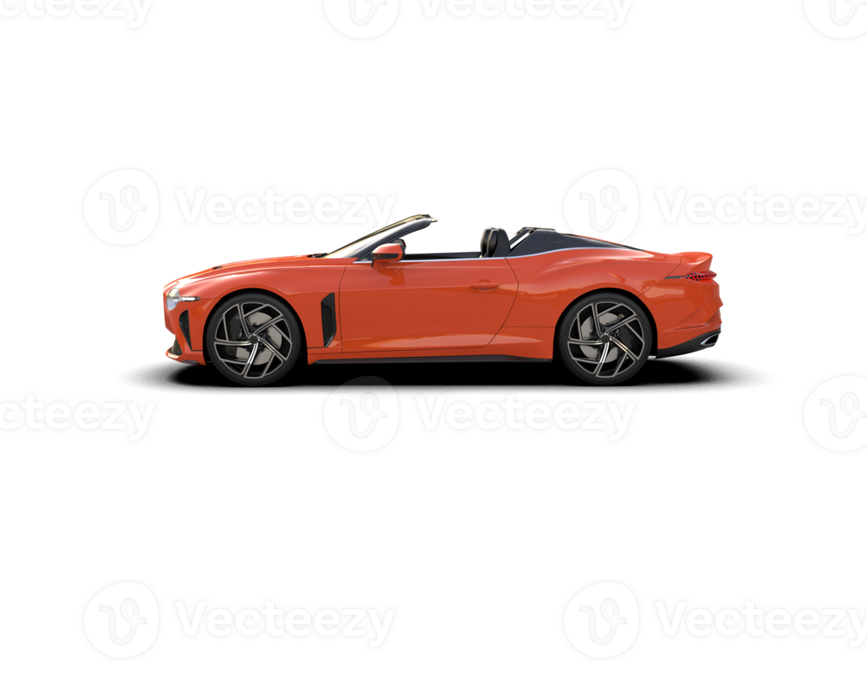Realistic sport car isolated on background. 3d rendering - illustration png