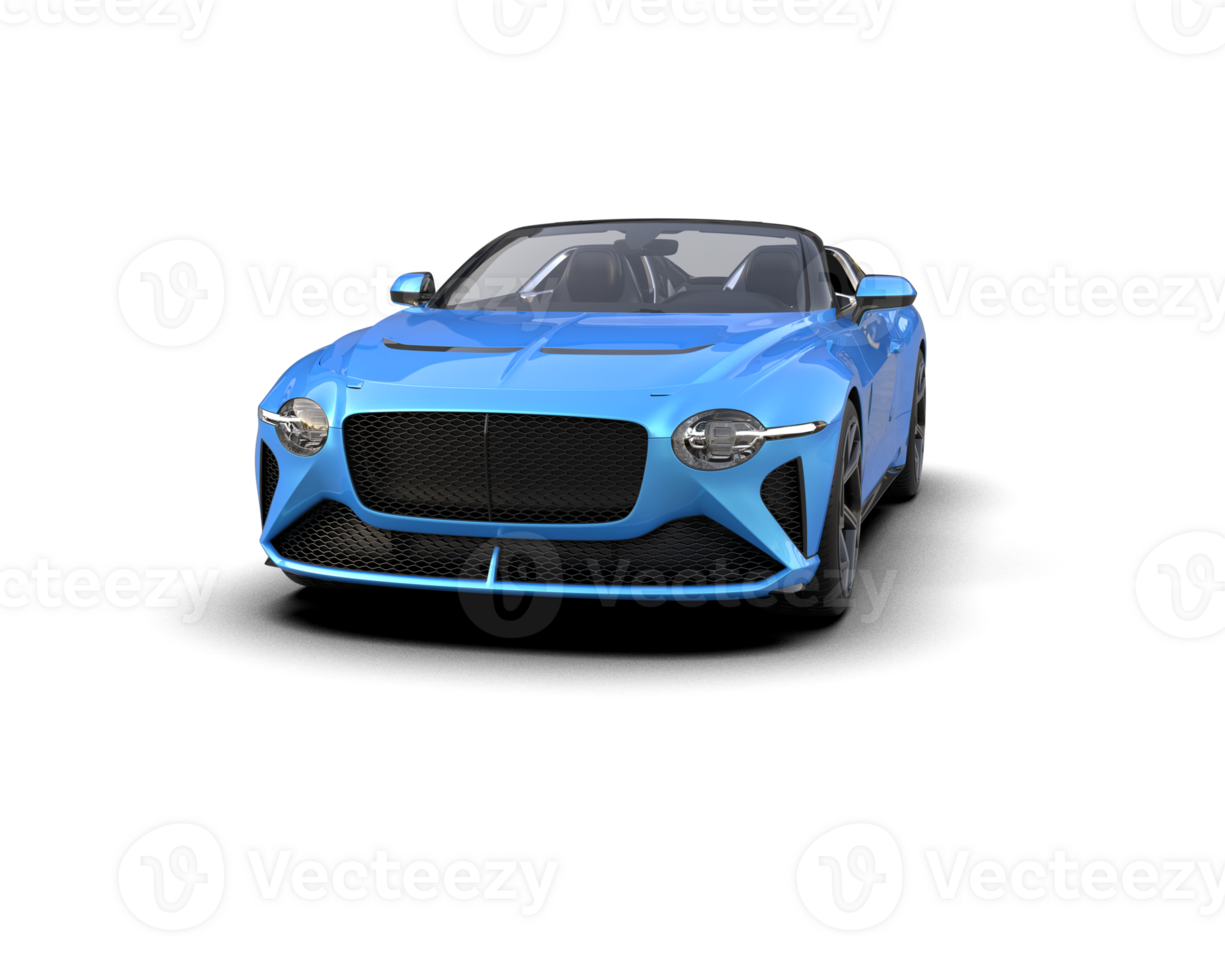 Realistic sport car isolated on background. 3d rendering - illustration png