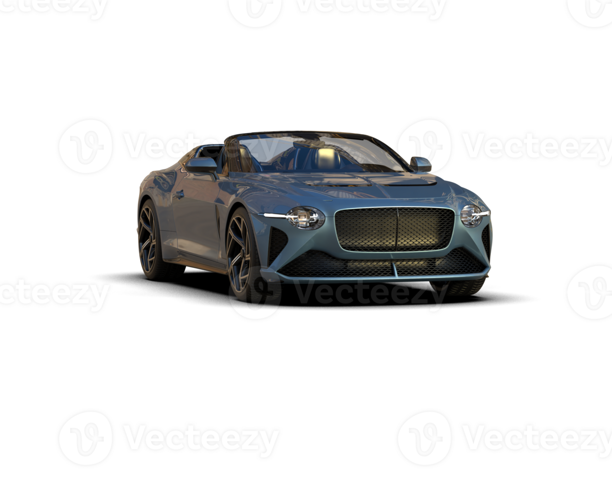 Realistic sport car isolated on background. 3d rendering - illustration png