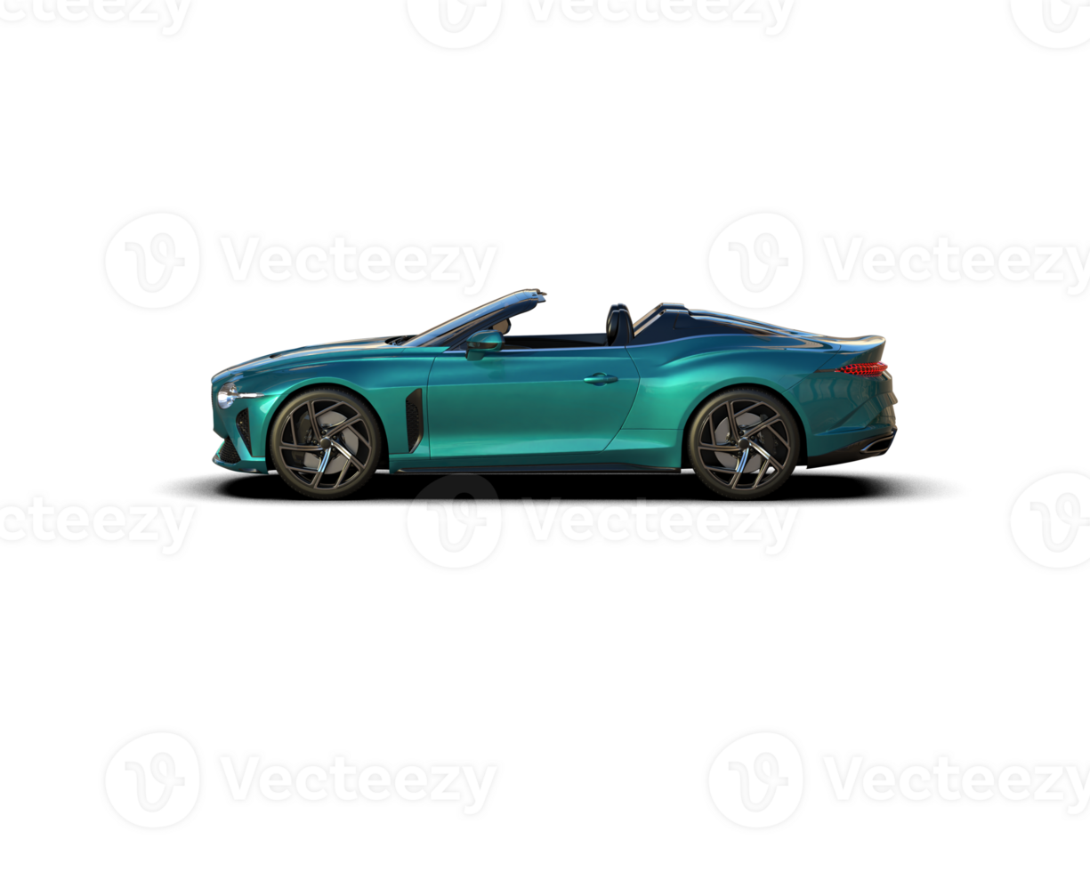 Realistic sport car isolated on background. 3d rendering - illustration png