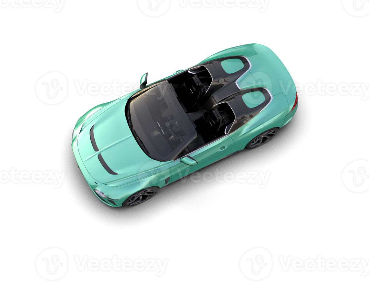 Realistic sport car isolated on background. 3d rendering - illustration png