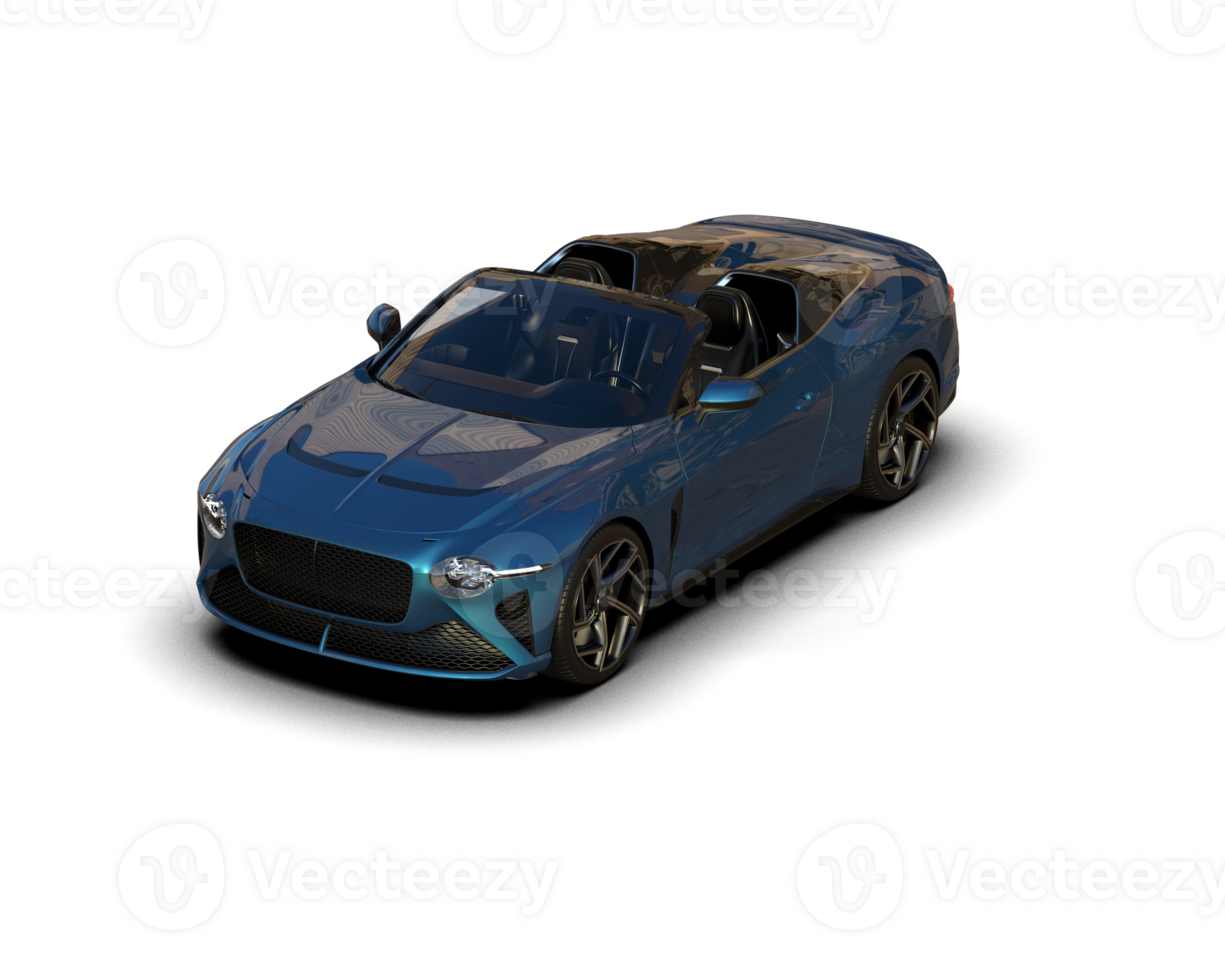 Realistic sport car isolated on background. 3d rendering - illustration png