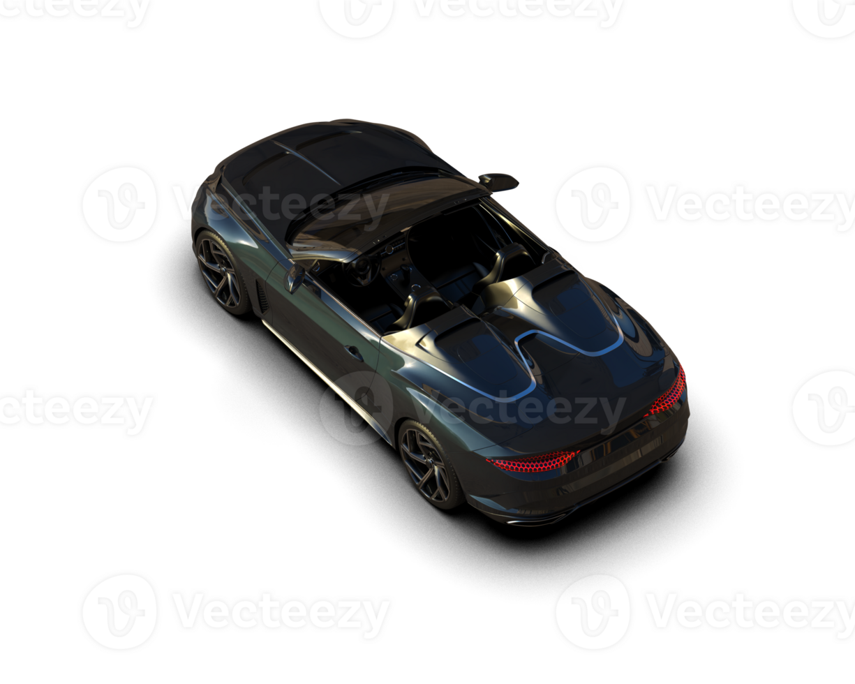 Realistic sport car isolated on background. 3d rendering - illustration png