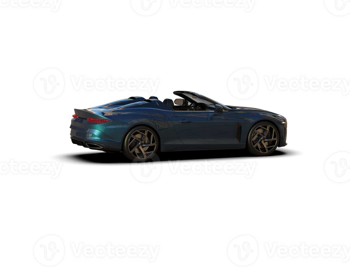 Realistic sport car isolated on background. 3d rendering - illustration png