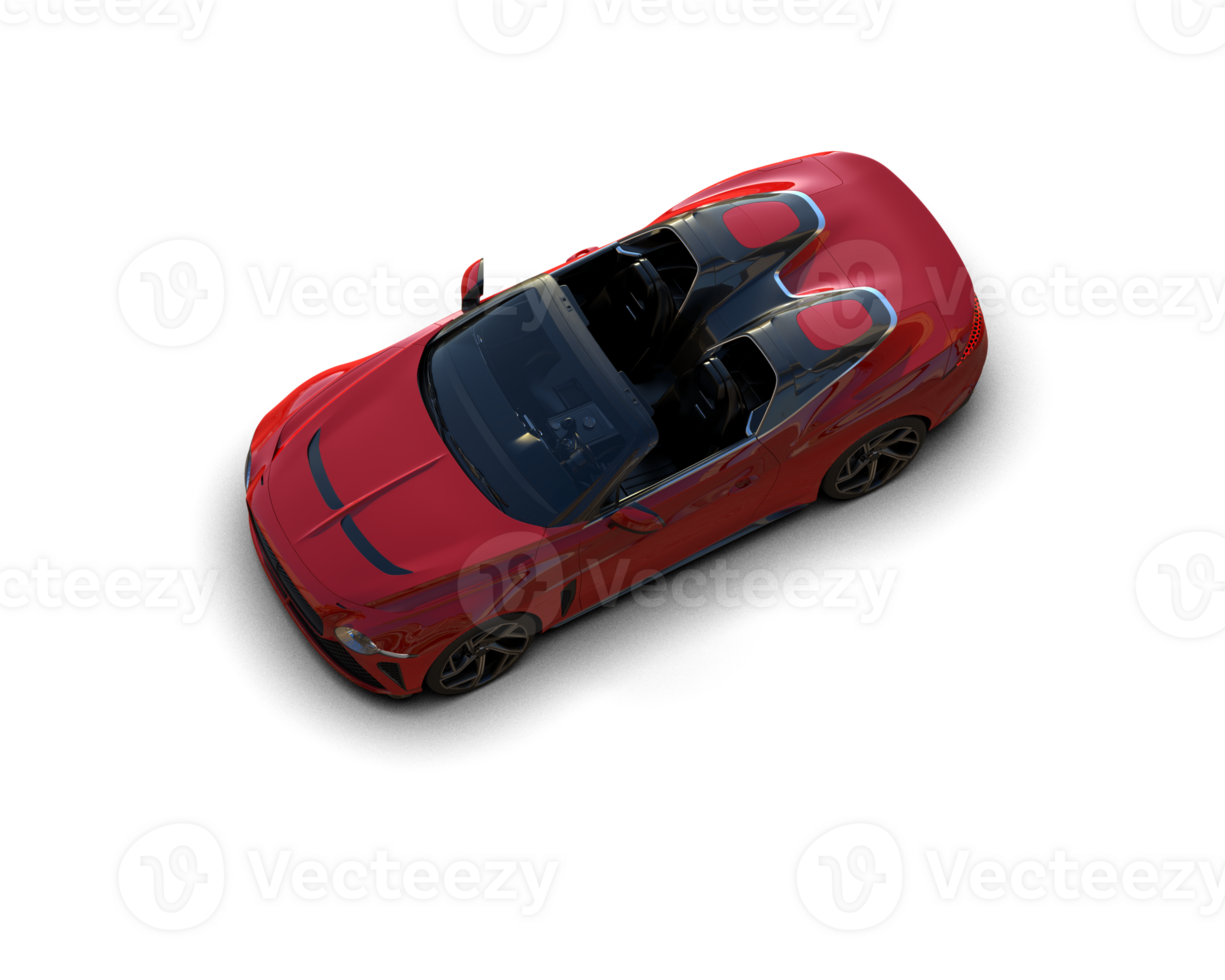 Realistic sport car isolated on background. 3d rendering - illustration png