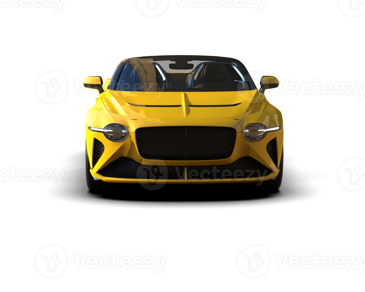 Realistic sport car isolated on background. 3d rendering - illustration png