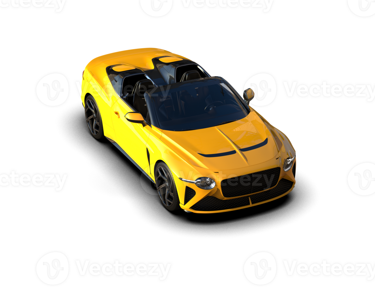 Realistic sport car isolated on background. 3d rendering - illustration png