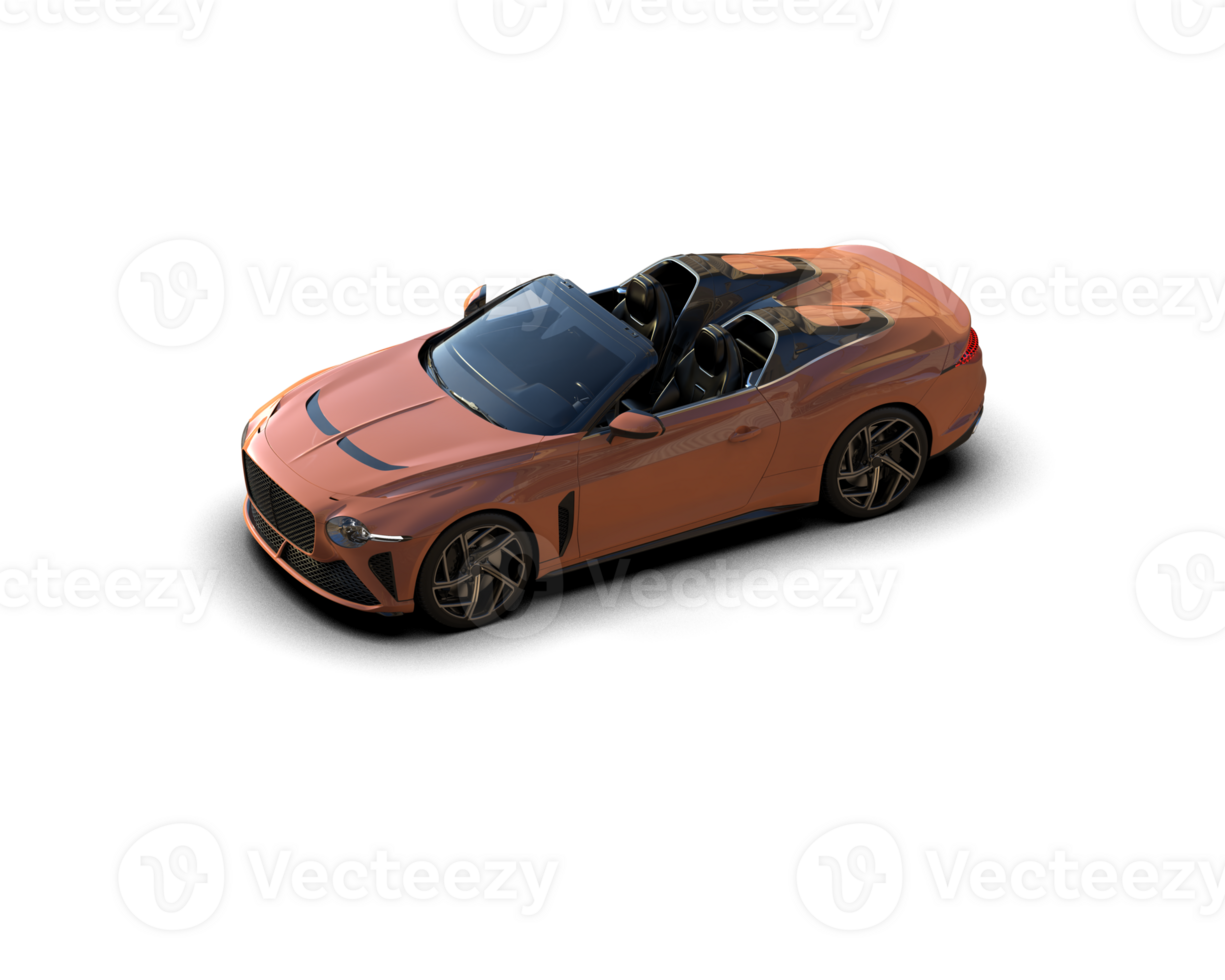 Realistic sport car isolated on background. 3d rendering - illustration png