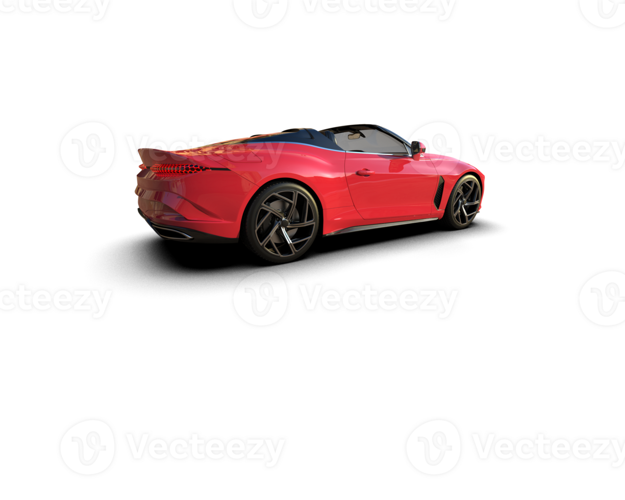 Realistic sport car isolated on background. 3d rendering - illustration png