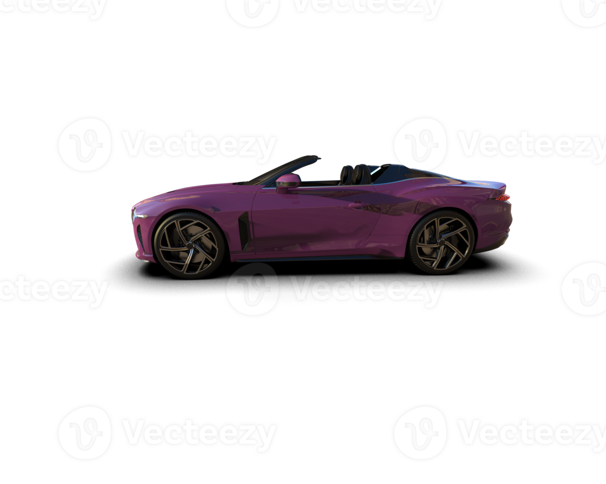 Realistic sport car isolated on background. 3d rendering - illustration png