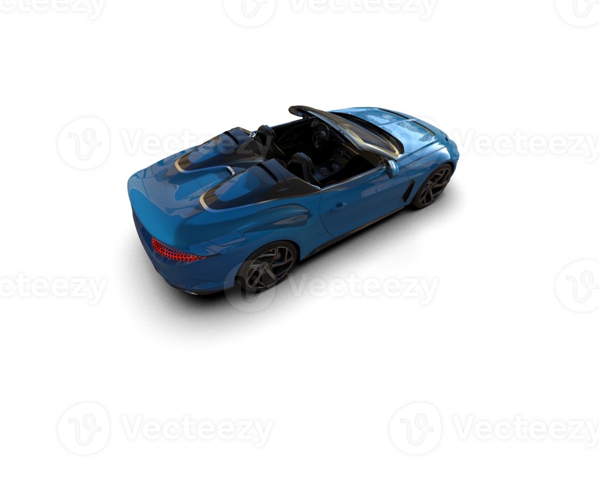 Realistic sport car isolated on background. 3d rendering - illustration png