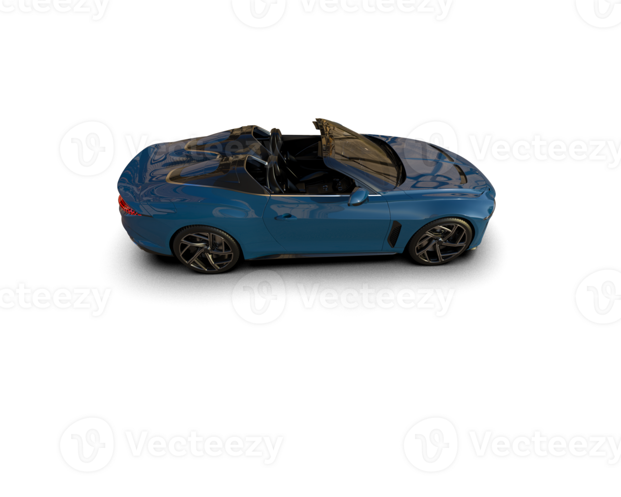 Realistic sport car isolated on background. 3d rendering - illustration png