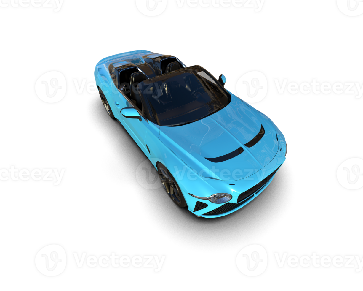 Realistic sport car isolated on background. 3d rendering - illustration png