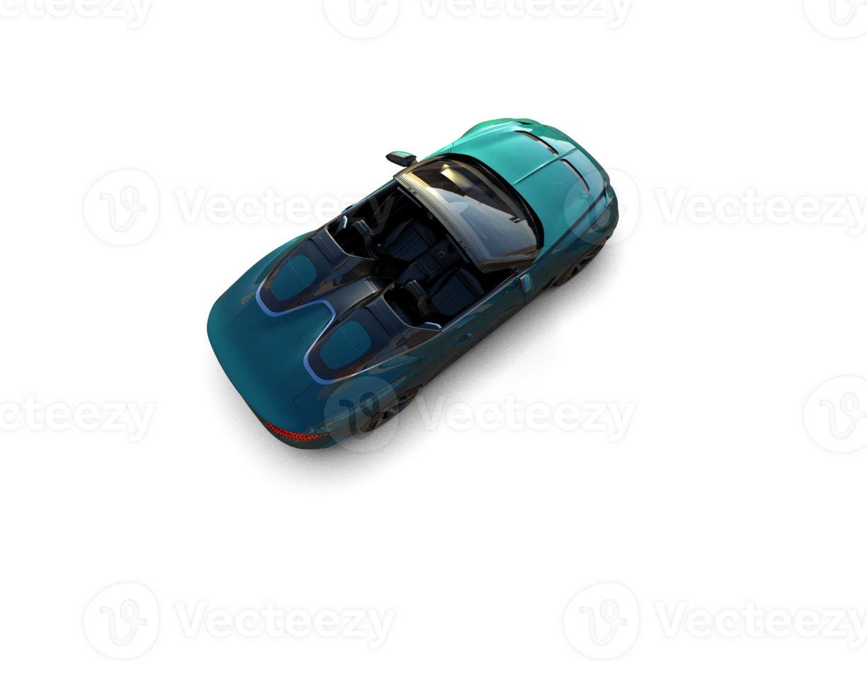 Realistic sport car isolated on background. 3d rendering - illustration png