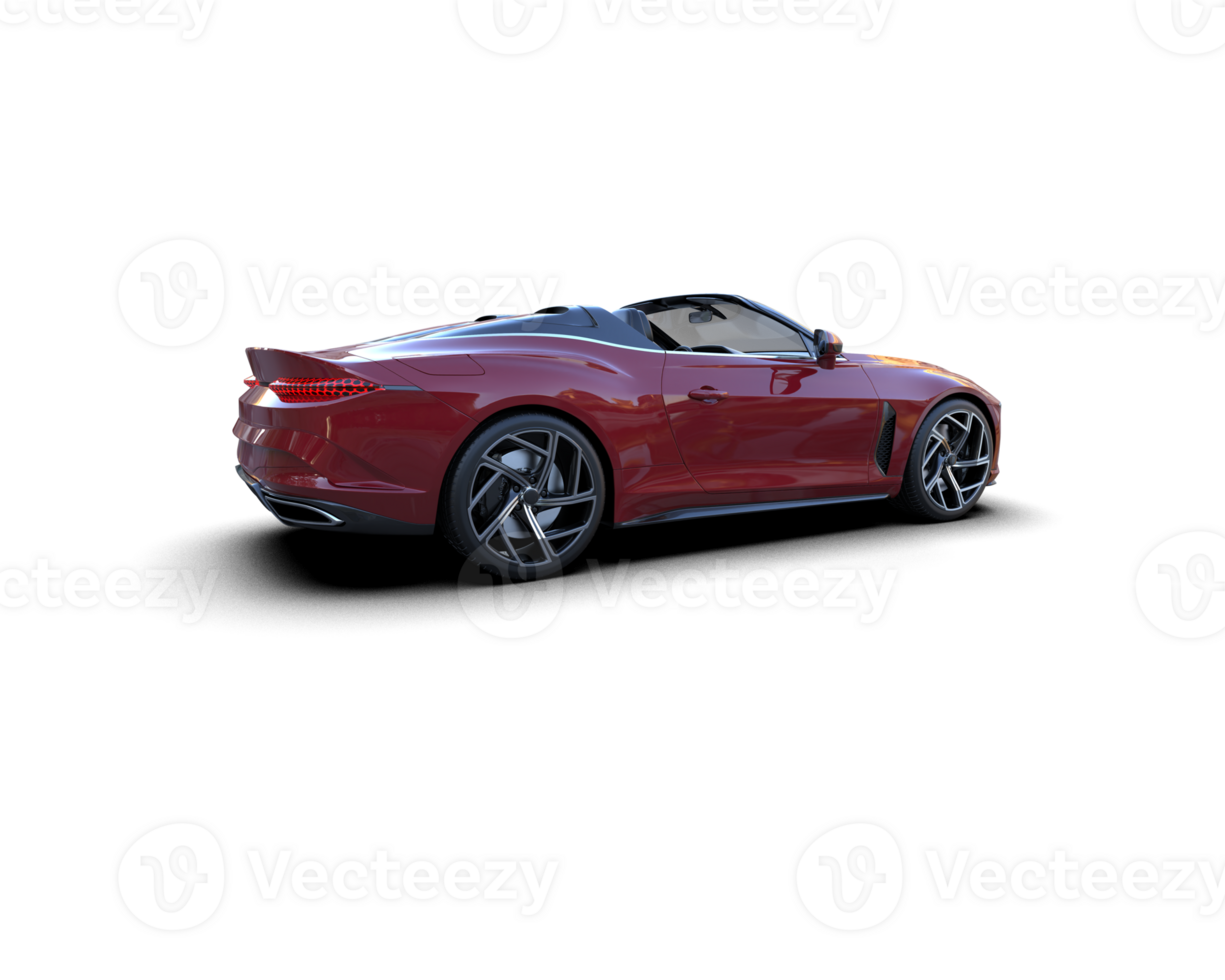 Realistic sport car isolated on background. 3d rendering - illustration png