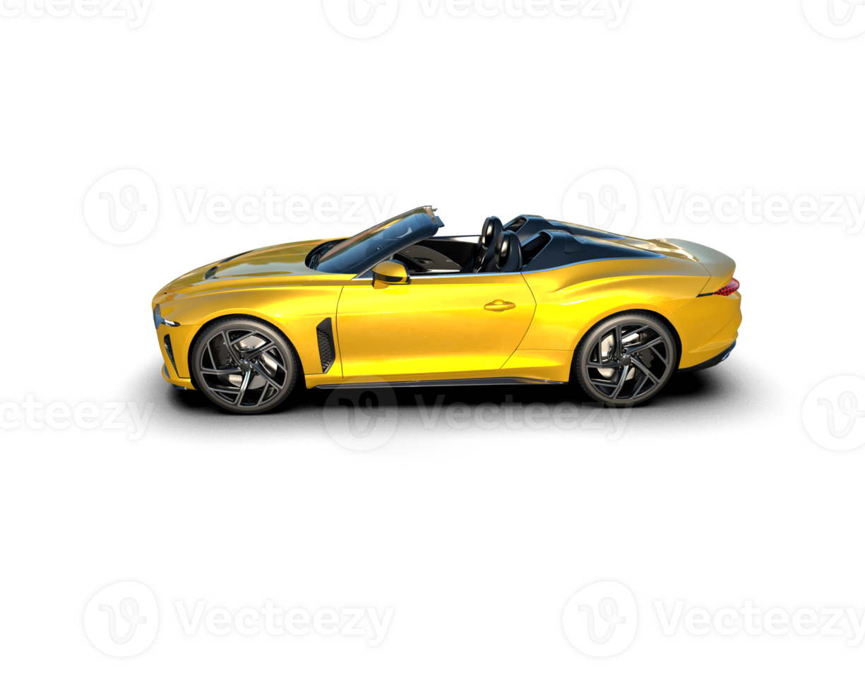 Realistic sport car isolated on background. 3d rendering - illustration png