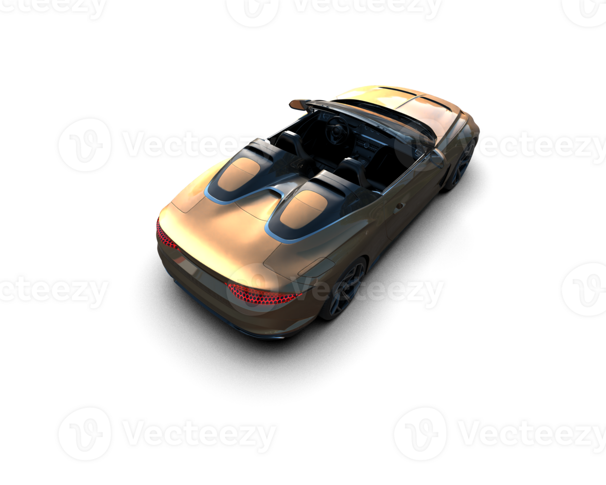 Realistic sport car isolated on background. 3d rendering - illustration png