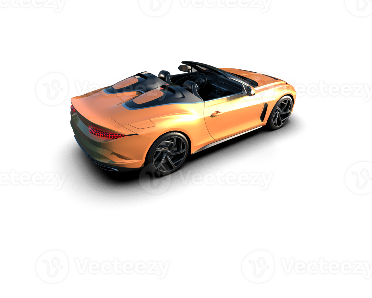 Realistic sport car isolated on background. 3d rendering - illustration png