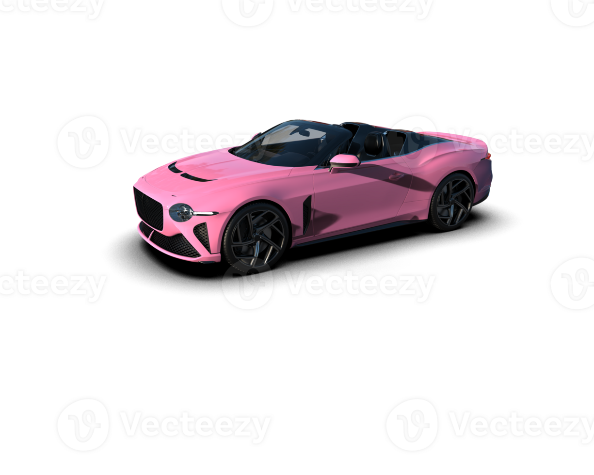 Realistic sport car isolated on background. 3d rendering - illustration png
