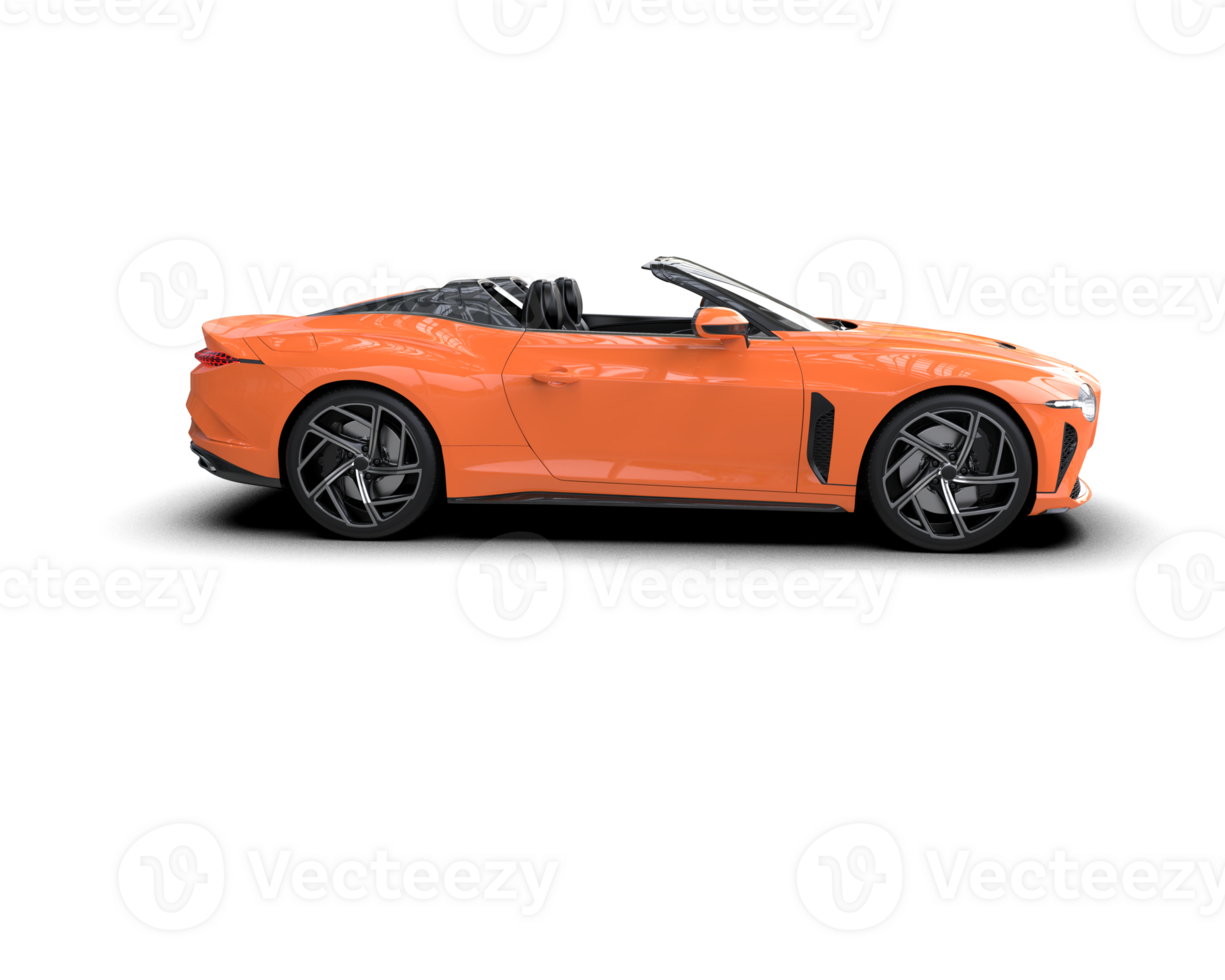 Realistic sport car isolated on background. 3d rendering - illustration png