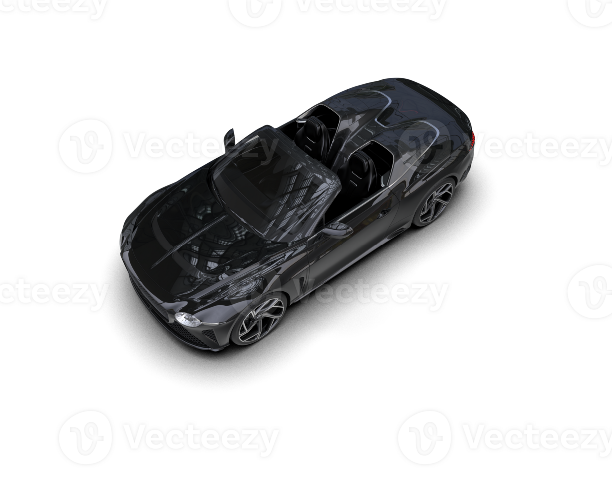 Realistic sport car isolated on background. 3d rendering - illustration png