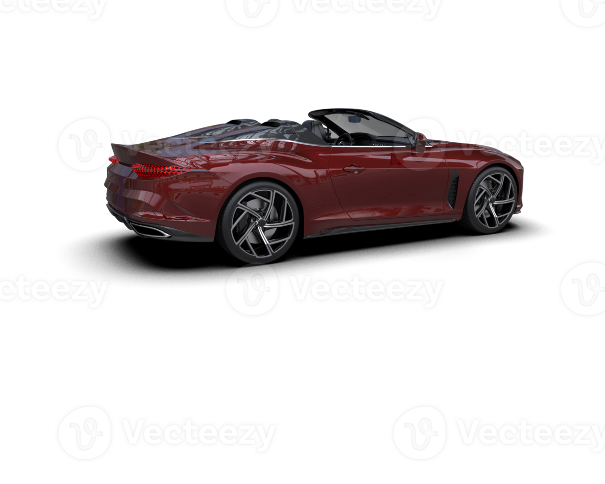 Realistic sport car isolated on background. 3d rendering - illustration png
