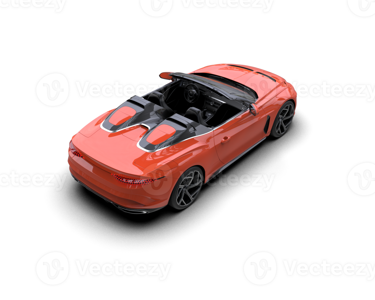 Realistic sport car isolated on background. 3d rendering - illustration png